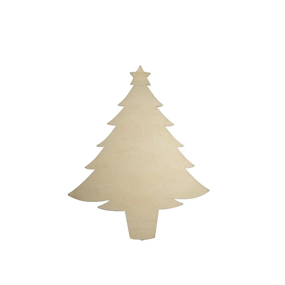 Vintage Christmas Tree Die Cut Wall Decor 11” RARE